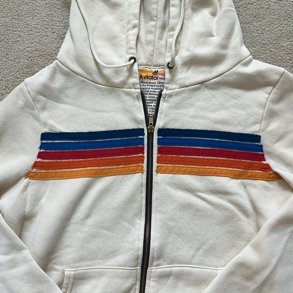 Aviator Nation | 5 Stripe Zip Up - Picture 3 of 12